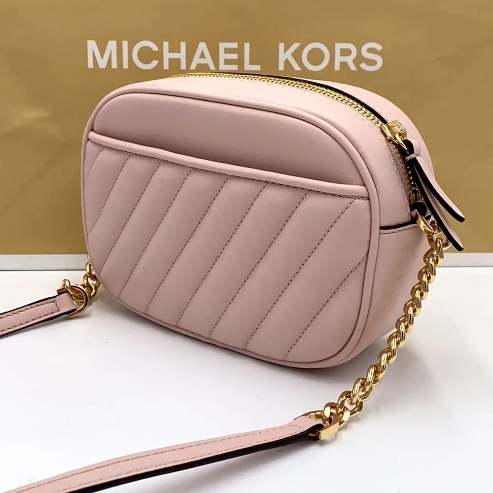 MICHAEL KORS ROSE SM OVAL CAMERA XBODY POWDER BLS - Picture 3 of 16
